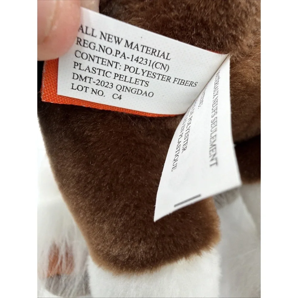 Wild Republic Clydesdale Horse Plush Stuffed‎ Animal Brown White With Black Mane